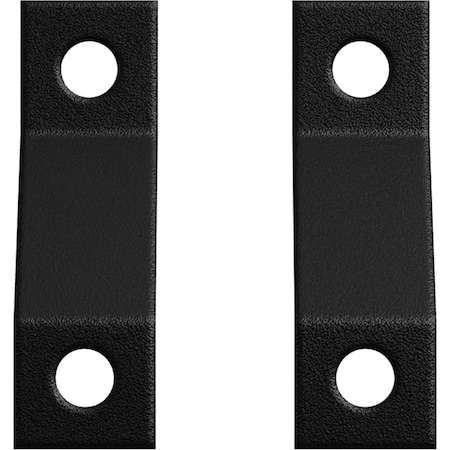 Ekena Millwork Premium Z-Brackets for Barn Door Track (set of 2), Matte Black GB6001TZMB